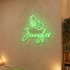 Butterfly Neon Sign Custom, Name Butterfly LED Light, Girls Room Decor