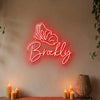 Butterfly Neon Sign Custom, Name Butterfly LED Light, Girls Room Decor