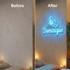 Butterfly Neon Sign Custom, Name Butterfly LED Light, Girls Room Decor