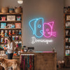 Cat Neon Sign Custom, Name Kitty LED Light, Kids Room Wall Decor