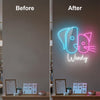 Cat Neon Sign Custom, Name Kitty LED Light, Kids Room Wall Decor