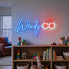 Cherry Neon Sign Custom, Name Fruit LED Light, Girls Room Wall Decor