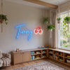 Cherry Neon Sign Custom, Name Fruit LED Light, Girls Room Wall Decor