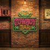 Cowboy Bar Neon Sign Custom, Hat LED Light, Western Home Bar Man Cave Decor