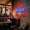 Cowboy Bar Neon Sign Custom, Hat LED Light, Western Home Bar Man Cave Decor