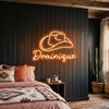 Cowboy Hat Neon Sign Custom, Name Western LED Light, Room Wall Decor