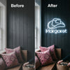 Cowboy Hat Neon Sign Custom, Name Western LED Light, Room Wall Decor
