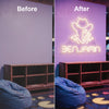Cowboy Neon Sign Custom, Name Bandana LED Light, Western Room Decor