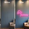 Cowboy Neon Sign Custom, Name Bandana LED Light, Western Room Decor