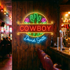 Cowboy Neon Sign Custom, Western Cactus LED Light, Bar Wall Decor