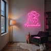 Cowgirl Neon Sign Custom, Name Hat LED Light, Western Wall Decor