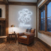 Cowgirl Neon Sign Custom, Name Hat LED Light, Western Wall Decor