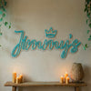 Crown Neon Sign Custom, Name LED Light, Girls Bedroom Wall Vanity Decor Gift
