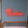 Crown Neon Sign Custom, Name Royal LED Light, Kids Room Wall Decor