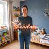 Crown Neon Sign Custom, Name Royal LED Light, Kids Room Wall Decor