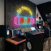 DJ Neon Sign Custom, Name Headphone LED Light, DJ Booth Studio Wall Decor
