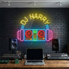DJ Neon Sign Custom, Name Headphone LED Light, DJ Booth Studio Wall Decor