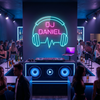 DJ Neon Sign Personalized, Name Headphone LED Light, DJ Booth Studio Decor