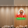 Dog Neon Sign Custom, Pet Name LED Light, Pet Shop Home Wall Decor Gift