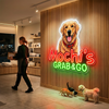 Dog Neon Sign Custom, Pet Name LED Light, Pet Shop Home Wall Decor Gift