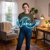 Dolphin Neon Sign Custom, Name Ocean LED Light, Kids Room Wall Decor