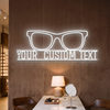 Eyeglasses Neon Sign Custom, Text Glasses LED Light, Optical Shop Decor