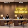 Eyeglasses Neon Sign Custom, Text Glasses LED Light, Optical Shop Decor