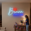 Family Neon Sign Custom, Last Name Patriotic LED Light, Home Wall Decor
