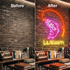 Fishing Neon Sign Custom, Name Fish Hook LED Light, Man Cave Wall Decor