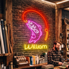 Fishing Neon Sign Custom, Name Fish Hook LED Light, Man Cave Wall Decor