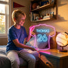 Football Jersey Neon Sign Custom, Name Number LED Light, Boys Room Wall Decor