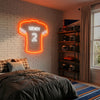 Football Jersey Neon Sign Custom, Name Number LED Light, Boys Room Wall Decor