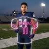 Football Jersey Neon Sign Custom, Name Number LED Light, Boys Room Wall Decor