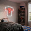Football Jersey Neon Sign Custom, Name Number LED Light, Boys Room Wall Decor