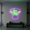Football Jersey Neon Sign Custom, Name Number LED Light, Boys Room Wall Decor