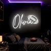 Football Neon Sign Custom, Name Ball LED Light, Boys Room Wall Decor