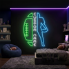 Football Neon Sign Custom, Name Jersey LED Light, Boys Room Wall Decor