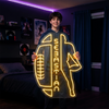 Football Neon Sign Custom, Name Jersey LED Light, Boys Room Wall Decor
