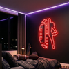 Football Neon Sign Custom, Name Jersey LED Light, Boys Room Wall Decor