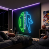 Football Neon Sign Custom, Name Jersey LED Light, Boys Room Wall Decor