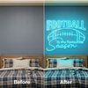 Football Neon Sign Custom, Season LED Light, Man Cave Game Room Wall Decor