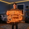 Football Neon Sign Custom, Season LED Light, Man Cave Game Room Wall Decor
