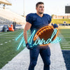 Football Neon Sign with Name, Ball LED Light, Boys Room Wall Sports Decor