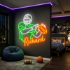 Football Neon Sign with Name, Catch Player LED Light, Boys Room Wall Decor