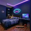 Football Neon Sign with Name, Laces LED Light, Boys Room Wall Sports Decor