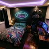 Football Neon Sign with Name, Laces LED Light, Boys Room Wall Sports Decor