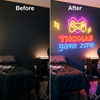 Game Zone Neon Sign Custom, Name Controller LED Light, Boys Room Decor