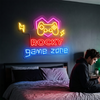 Game Zone Neon Sign Custom, Name Controller LED Light, Boys Room Decor