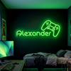 Gaming Neon Sign Custom, Name Controller LED Light, Boys Room Wall Decor