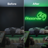 Gaming Neon Sign Custom, Name Controller LED Light, Boys Room Wall Decor